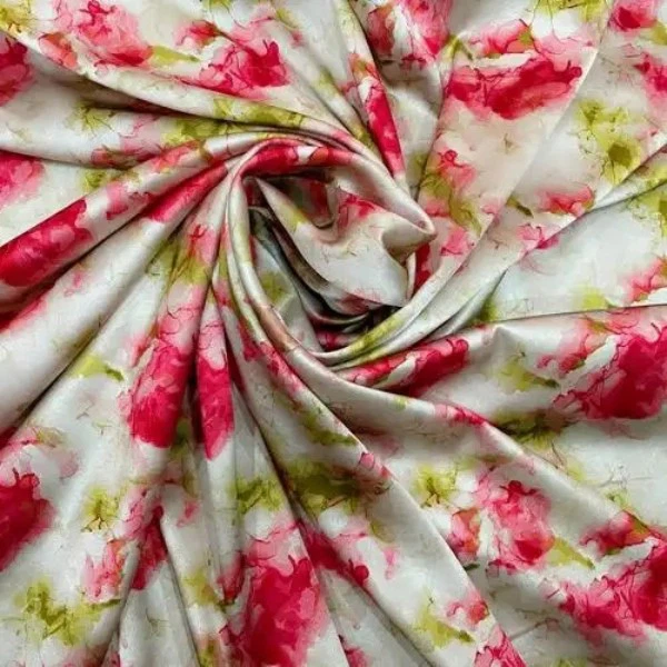 Pure Silk Printed Woven Fabric