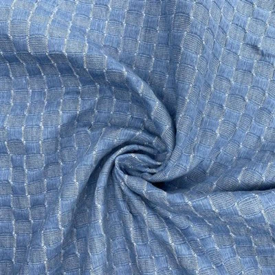 Джинсовая жаккардовая ткань